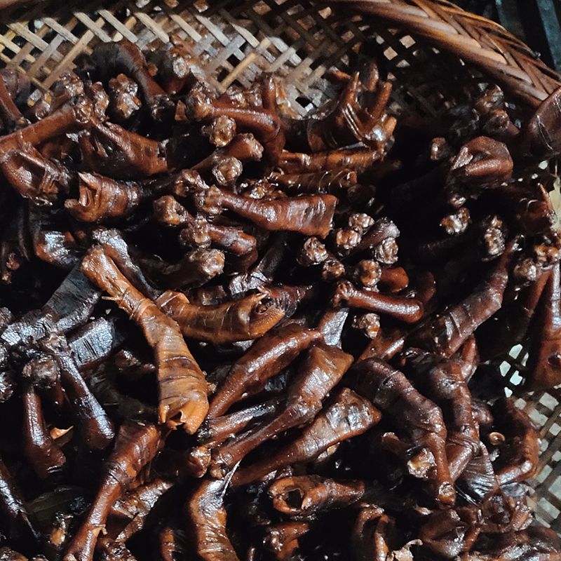 鹵鴨腳包鴨包腸湖南邵陽(yáng)特產(chǎn)小吃柴火煙熏臘肉五花鴨掌爪即食5個(gè)