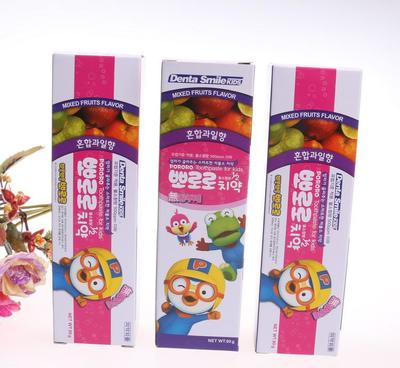 【進口日用品批發 韓國 Pororo混合水果味兒童牙膏 90】價格_廠家_圖片 -